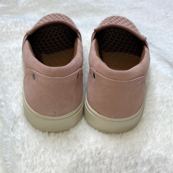 Frye & Co Peggy Perforated Sneakers Suede Light Pink Size 7 - Picture 5 of 7